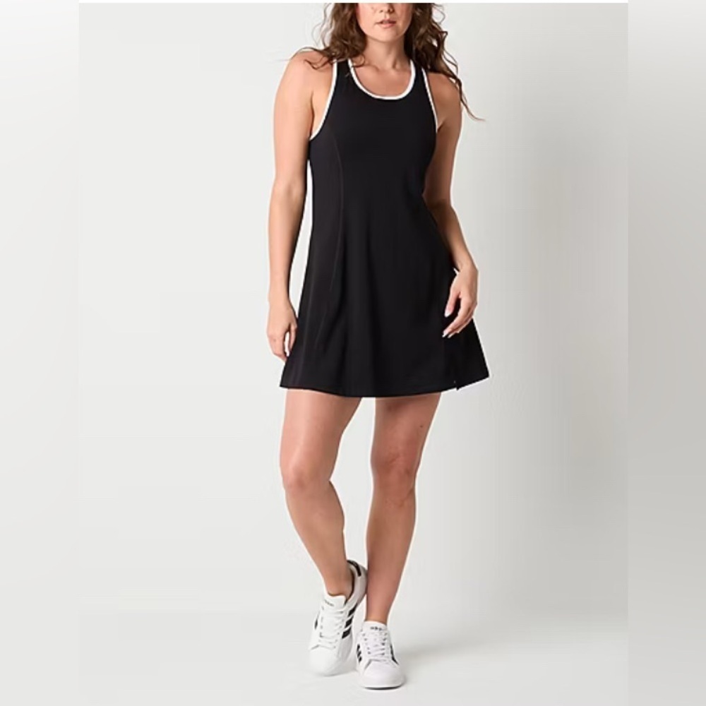 Xersion Size XL Black EverRestore Womens Sleeveless Tennis Dress. New With Tags